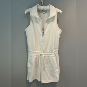 ATHLETA retroterry romper Magnolia in off white. Size S. NWOT